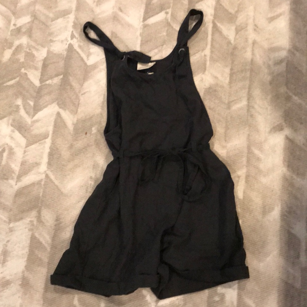 Charcoal romper overalls size xs